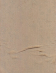 A brown color cloth background with a little wrinkle.