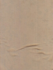 A brown color cloth background with a little wrinkle.