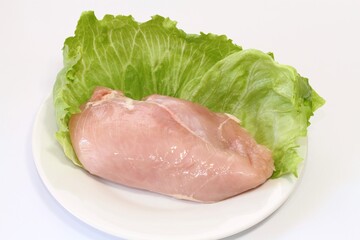 若鶏皮なしむね肉（生肉）