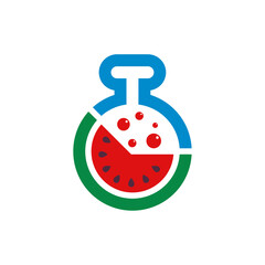 Lab Watermelon logo vector template, Creative Watermelon logo design concepts