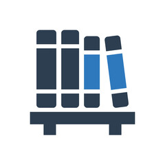 Book library icon	