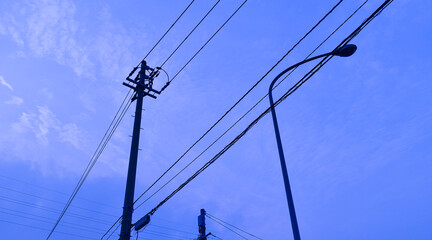 power lines and wires