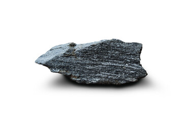 gneiss rock isolated on white background.