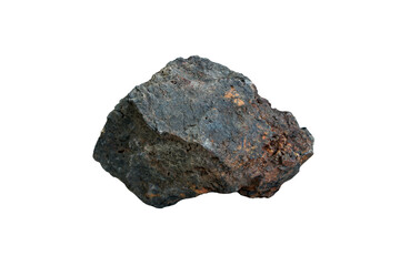 Obraz premium hematite rock isolated on white background. 