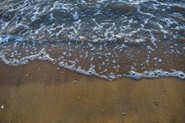water on the beach