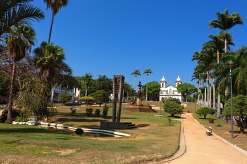 Obraz premium Vassouras, Rio de Janeiro, Brazil, September 12, 2020: Barao De Campo Belo Square