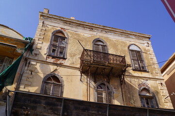 Obraz premium Venetian style facade of an historical building in Rethymno, Crete (Greece)