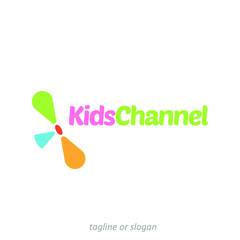 Kids Channel logo icon design template