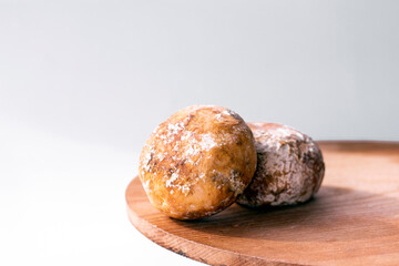 Georgian traditional cheese -  Dambalkhacho. Traditionally Pshavian delicious chees from country Georgia, Caucasus.