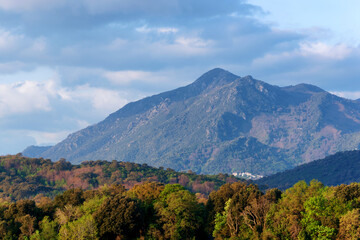 Obraz na płótnie Canvas Costa verde mountain in Upper Corsica island