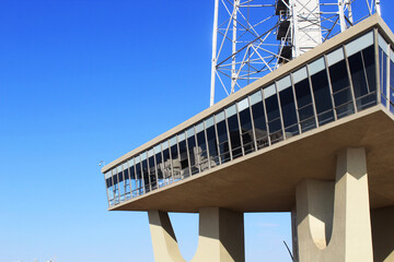 Brasilia, DF, Brazil - August 22, 2020: Brasilia TV Tower on a sunny day. TV Tower in the square of the TV tower in the center of the capital.
