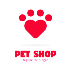 Pet Shop logo icon symbol template design