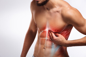 Coronary heart disease pain, abdomen human anatomy