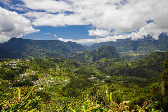 Cirque of Salazie, a caldera on Reunion Island