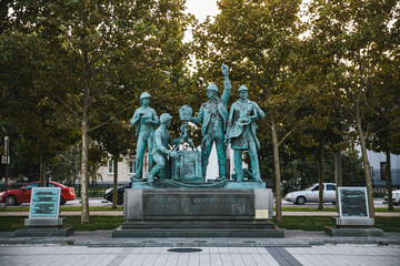 Tribute to port workers in Novorossiysk, Russia
