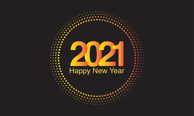 Fototapeta na wymiar 2021, new-year, new year, new year 2021, new, year, round, happy new year, illustration, vector, art, black, colorful, sparkle, gold, circle, sale, design, card, greeting card, holiday, happy, celebr