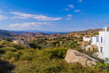 Fototapeta na wymiar Rural landscapes near Volax, Tinos, Greece