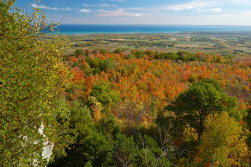 Georgian Bay from the top of the Niagara Escarpment