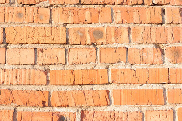 Obraz premium old red brick wall with cracks