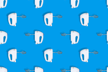Seamless pattern. Seamless pattern from a kitchen mixer. Kitchen mixer background.