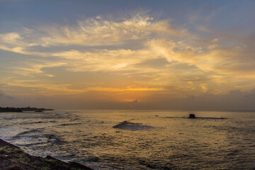 Sunrise at a Diu beach