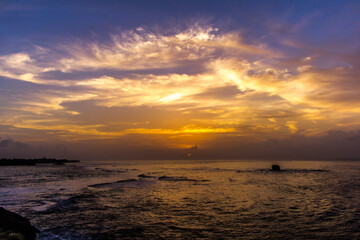 Sunrise at a Diu beach