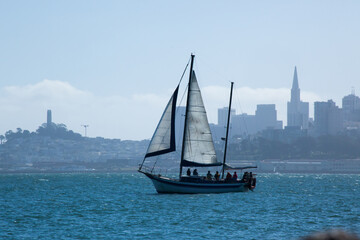 Sailboat in San Francisco Bay