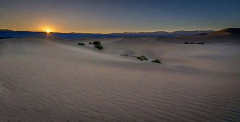 Fototapeta na wymiar Mesquite Dunes - Death Valley National Park