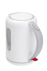 White electric kettle isolated on white background.