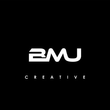 BMU Letter Initial Logo Design Template Vector Illustration