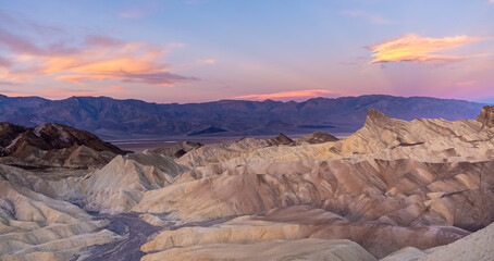 Fototapeta na wymiar Zabriskie Point Sunrise - Death Valley National Park