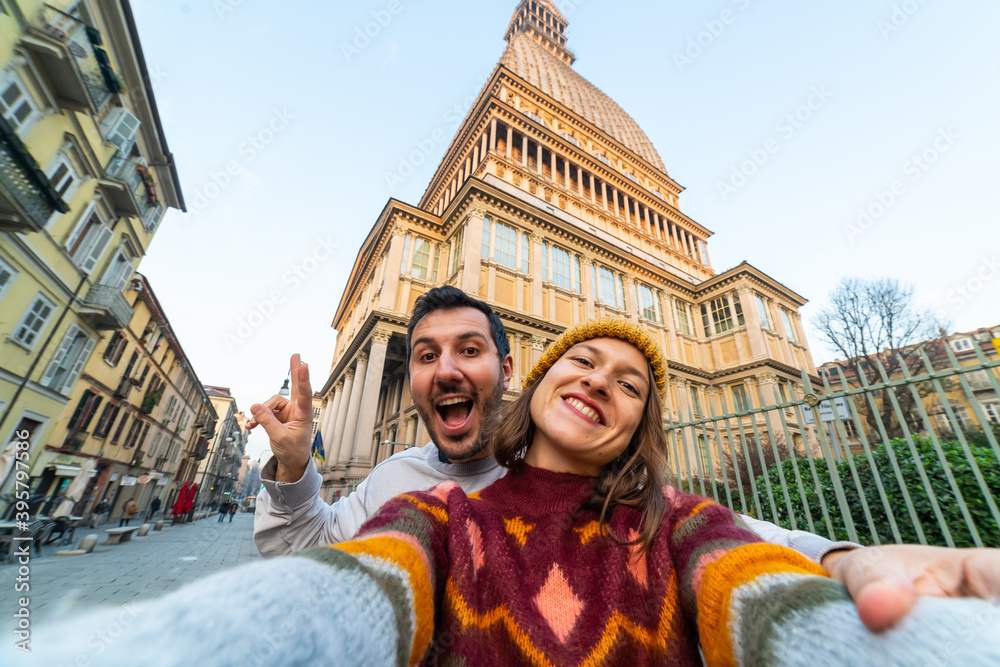 Wall mural couple