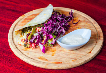 Delicioso taco de pescado