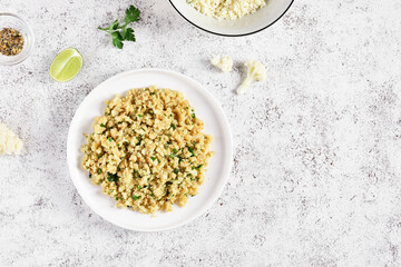 Roasted cauliflower rice
