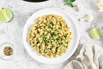 Roasted cauliflower rice