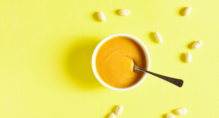 Peanut sauce in bowl