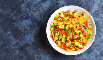 Healthy vegetable salad in bowl