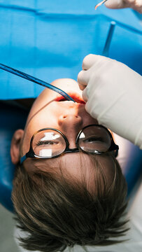 Young Boy in Dental Clinic