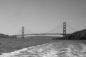 Golden Gate ridge in Black and white