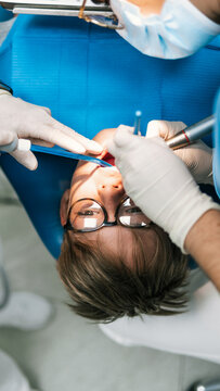 Young Boy in Dental Clinic
