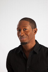 Obraz premium Happy Black man with a smile