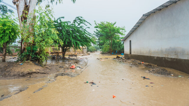 Disaster In La Lima And Valle De Sula Honduras Central America Post Hurricane ETA And IOTA