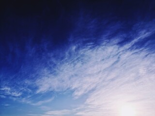 blue sky with clouds