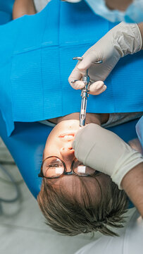 Young Kid During Checkup in Dentist