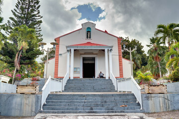 Eglise de Deshaies en Guadeloupe

