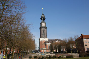 Hauptkirche St. Michaelis in der Hansestadt Hamburg. Hansestadt Hamburg, Deutschland, Europa -...