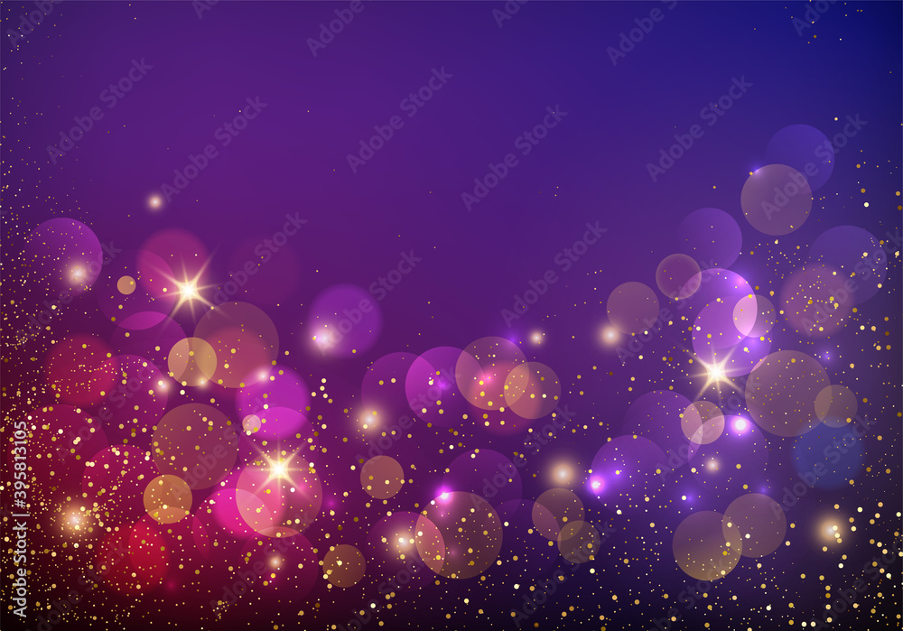Poster holiday abstract shiny color gold design element