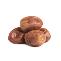 heap of dates isolated on white background