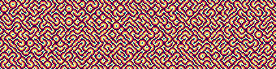 Abstract Geometric Pattern generative computational art illustration