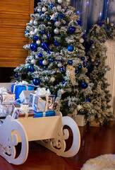 christmas tree with gifts